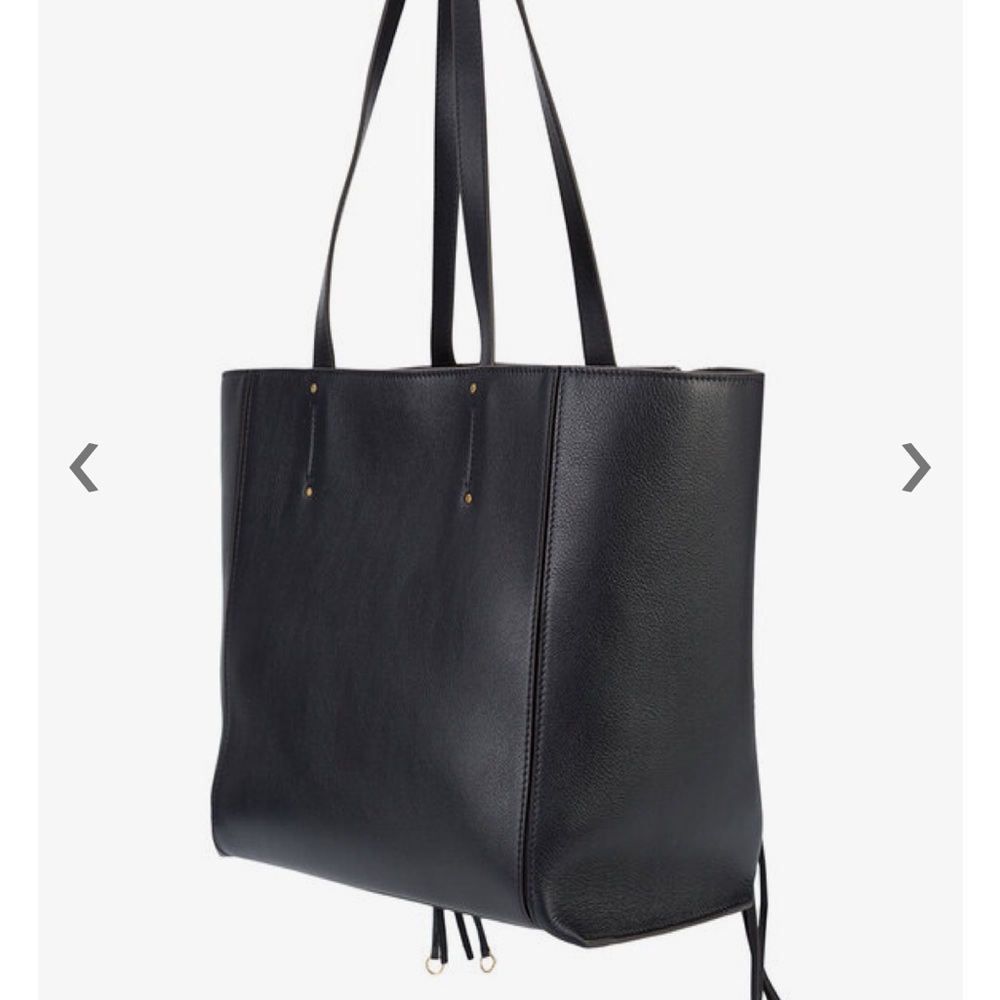 Chic Black and Blue Designer Tote Bag - Picture 13 of 14